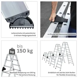 Proregal Stehleiter 5 Stufen