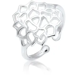 Elli Fingerring »Ring Lotusblume Ornament 925 Sterling Silber« Elli Silber