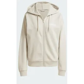adidas Hoodie Linear Beige/Weiß XS