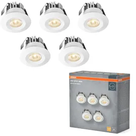 Osram Mini Spot 5er Set 6W Weiß IP44
