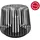 candela lights Laterne Metall 40x40x35 cm 1-tlg schwarz