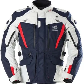 Furygan Apalaches Evo Textiljacke wasserdicht - Dunkelblau/Hellgrau/Rot / 3XL