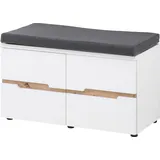 Innostyle Schuhbank »Memphis Schuhbank, 80x49x38cm (B/H/T)«, (1 St.), Sitzkissen, 2 Böden, Soft Close