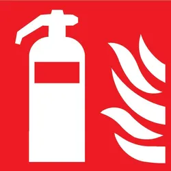 FORMAT Schild Alu nl 200x200 mm Feuerlöscher ISO