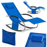 SoBuy Relaxliege OGS28 Kleinblau