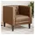 vidaXL Chesterfield-Sessel Kunstleder 59 x 70,5 x 77,7 cm Braun