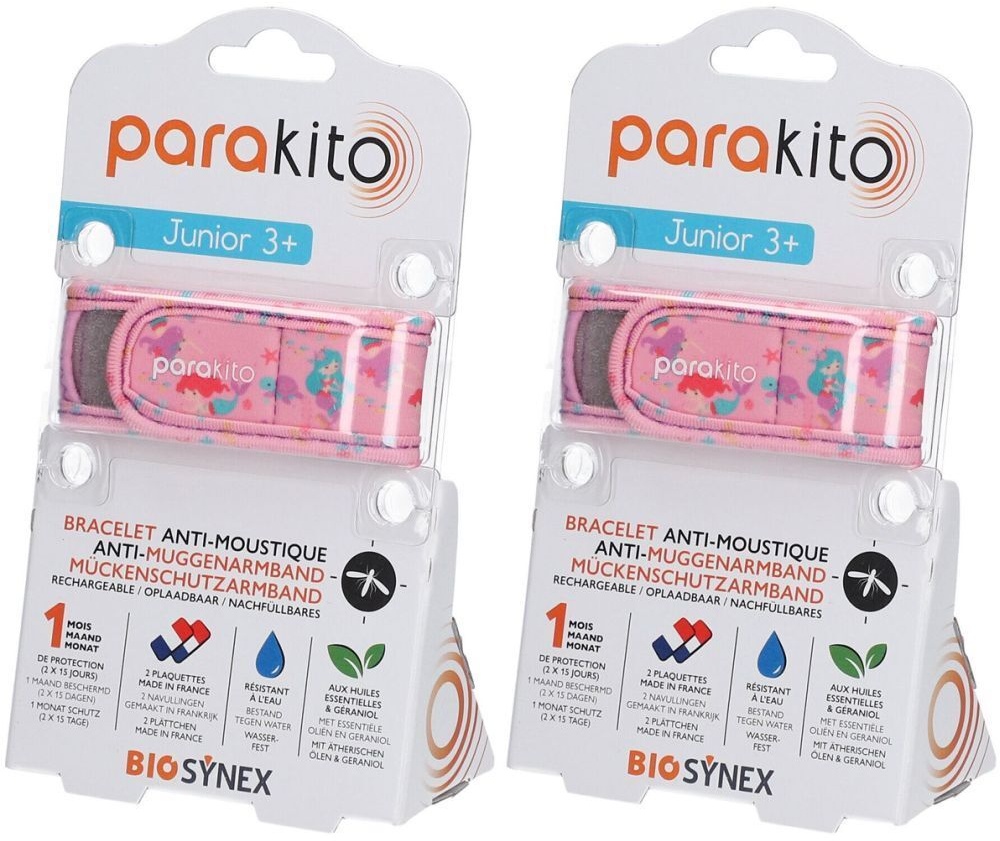 ParaKito Bracelet Anti-Moustiques Junior 3+ Sirènes 1 bracelet(s) 2x1 pc(s) Bracelet