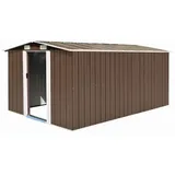 vidaXL Geräteschuppen 3,78 x 2,45 m braun