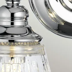 Licht-Erlebnisse Wandaußenleuchte BAREN Chrom poliert, Transparent, Stahl, Glas, 2x G9 mit 3W LE121219
