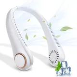 Tragbarer Nackenventilator Ohne Rotorblätter, Usb-wiederaufladbarer Tragbarer Nackenventilator, 360° Verstellbarer Nackenventilator