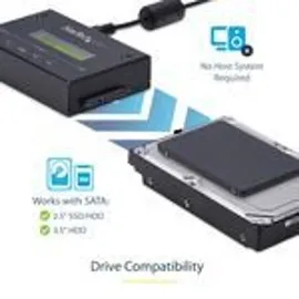 Startech StarTech.com 2,5 / 3,5" SATA / SSD Festplatten Duplikator / Eraser - Festplatten Kopierstation mit 14 GB/s Duplizier-Geschwindigkeit