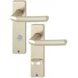 HOPPE Kurzschildgarnitur Alu.F2 grau/silber 1117/202KP/AP