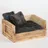 Silvio Design Tiersofa Benny 2 Kissen  grau