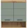 inn.furn Hängeschrank in Grün und Eiche 74 x 79 cm, Shawn