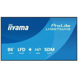 Iiyama ProLite LH8675UHS-B2AG 86" schwarz