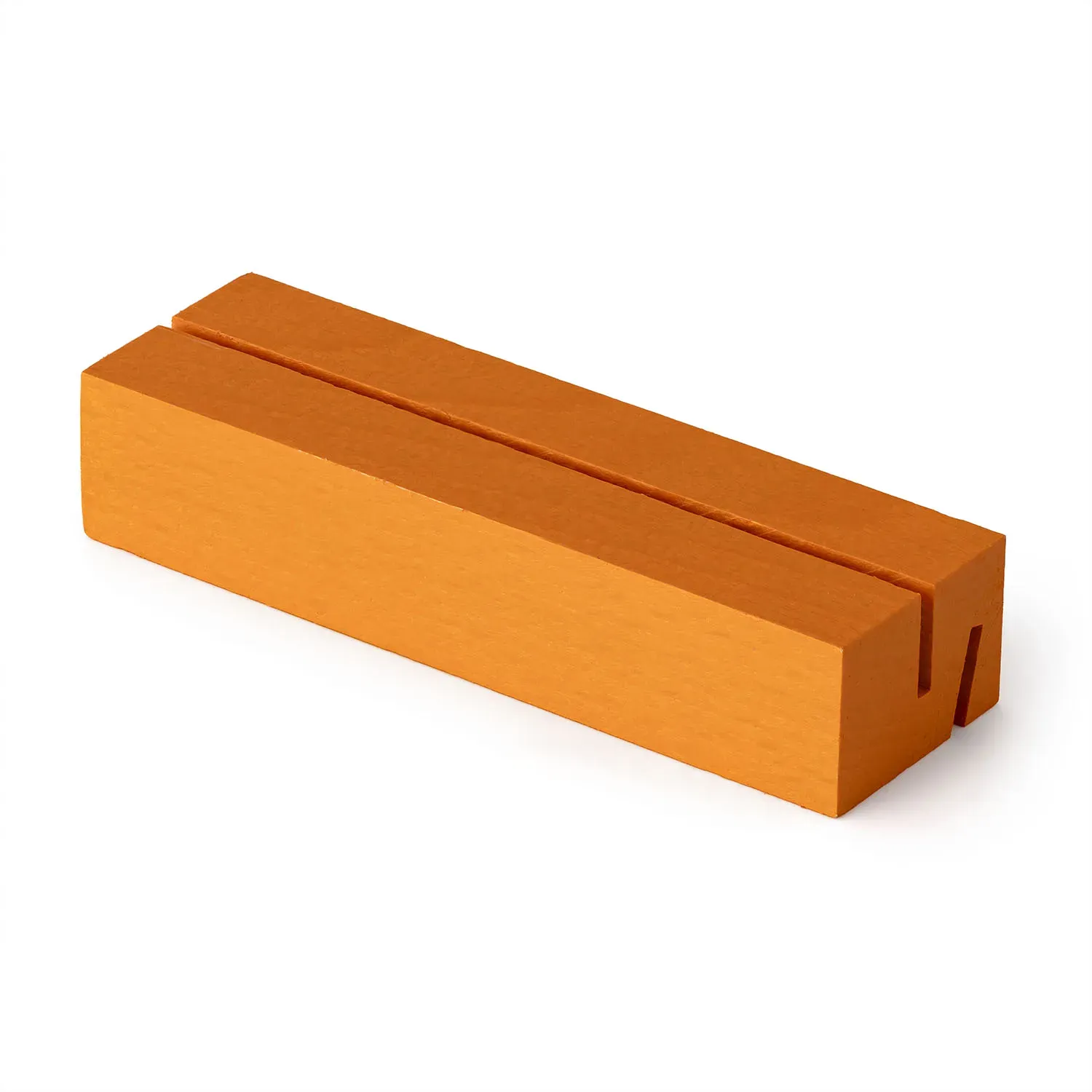 Metrie | Dablin-10B2HO Holz-Kartenhalter, 2 Nut, hellorange, Buche | 10 cm