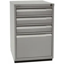 BISLEY Schubladenschrank Serie F abschließbar in silber Bürocontainer Schreibtischcontainer Akten Standcontainer