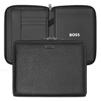 HUGO BOSS Hugo Boss, A5 Konferenzmappe Monogram Zipped Black