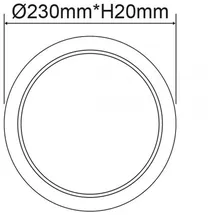 Fiai IsoLED LED Downlight Flex 1x 23W dimmbar weiß