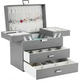 luxuskollektion Schmuckboxen 4 Ebenen 2 Schubladen