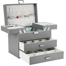 luxuskollektion Schmuckboxen 4 Ebenen 2 Schubladen