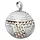 GALLAY Anhänger 24mm bicolor Silber 925