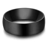 True Rebels Ring aus Edelstahl in Schwarz Herrenschmuck Herren