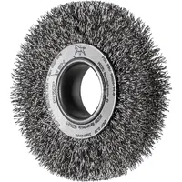 Pferd tools Rundbürste breit ungezopft RBU Ø100x20xvariable Bohrung Edelstahl-Draht-Ø0,30