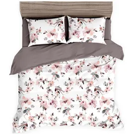 Traumschlaf Leeds Floral Rosa 135 x 200 cm + 80 x 80 cm