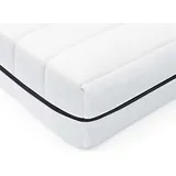 Orthopädische Premium 7-Zonen Kaltschaummatratze 180x200 – Hochgradig atmungsaktive Matratze H2 / H3 - Matratze 180x200cm - Rollmatratze - Weiß