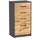 home collective Kommode 45 x 85 x 35 cm Graphit/Eiche