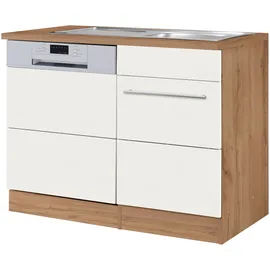 kochstation Spülenschrank KS-Wien 110 x 0 x 0 cm Weiß