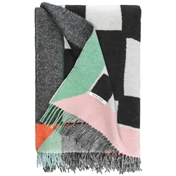 TOM TAILOR Unisex Checkmate Bings x TOM TAILOR HOME Wolldecke, weiß, Kariert, Gr. 140X210