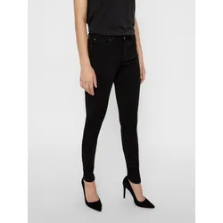 Skinny-fit-Jeans »VMLUX NW SUPER S JEANS«, aus extra weicher l Qualität, Gr. S (36) - Länge 34, black, , 47319663-S Länge 34