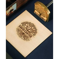 Branding-Eisen für Holz, individuelles Logo-Design, langlebig, Branding-Eisenstempel, Geschenk für Holzarbeiter, Lederhandwerker und handgefertigte Liebhaber (3,8 x 3,8 cm)