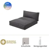 BLOMUS Outdoor-Bett -STAY- 120 x 190 cm inkl. GRATIS Schutzhülle & Reinigungsmittel Coal