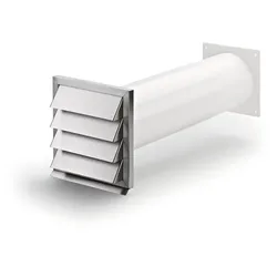 Klima-E 125 Mauerkasten, weiß, Edelstahl 4022013