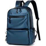 QQYG Schultasche Laptop Rucksack Wasserdichter Freizeitrucksack Reise Teen Herren Rucksack,Blau,China