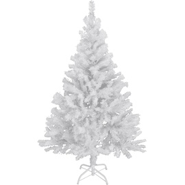 Haushalt International Weihnachtsbaum weiß Kunststoff H: ca. 150 cm - weiß