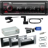 Kenwood KMM-BT408DAB Bluetooth DAB Einbauset für Ford Kuga Fusion Galaxy S-Max