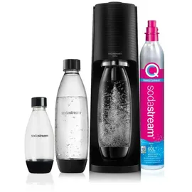Sodastream Terra black + PET-Flasche 2 l + PET-Flache 1 l + Zylinder