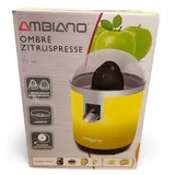 Ambiano Elektrische Zitruspresse Gelb mit Tropfstopp Saftpresse 70 W 706504 Neu