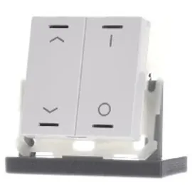 MDT Taster Light 55 2fach RGBW Temperatursensor, sw matt Jal_Sch 1 (BE-TAL55T206.C1)