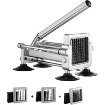 Vevor Pommes-Frites-Schneider Kartoffelschneider mit 1/2 & 3/8 & 1/4 Zoll Edelstahlklingen