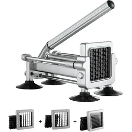Vevor Pommes-Frites-Schneider Kartoffelschneider mit 1/2 & 3/8 & 1/4 Zoll Edelstahlklingen