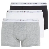 Tommy Hilfiger Boxer »TRUNK 3 PACK«, (3 St.), mit Logoschriftzug, Gr. M (50), Grey-Heather/Black/White, , 72540814-M