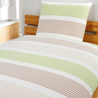 BettwarenShop Kissenbezug einzeln 80x80 cm | frühlingsgrün  Renforce Bettwäsche Dany
