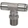 Riegler T-Steckverschra., drehbar, R 1/4 a., Schl.- Ø6, 15bar, ES 1.4404