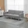 Homcom Schlafsofa 2-Sitzer Grau