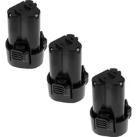 EXTENSILO 3x Akku kompatibel mit Makita DMR107, DMR108, DT01,